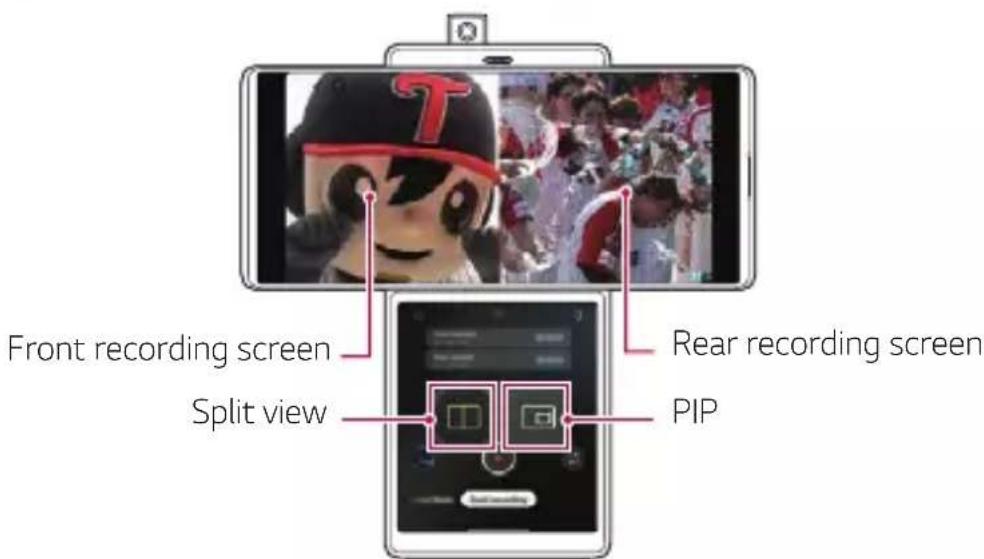 LG Wing - Taking a Dual recording video - 1