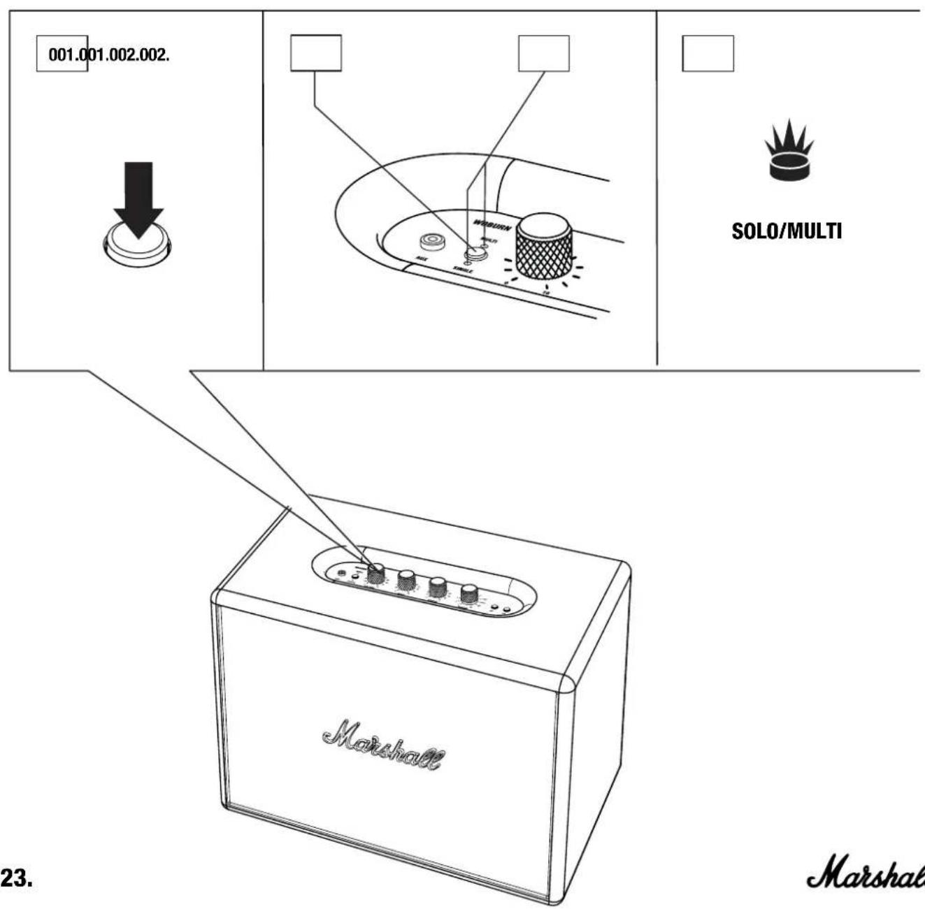 MARSHALL Woburn MultiRoom - MODE SOLO OU MODE MULTI - 1