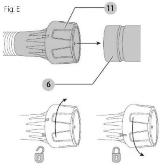 DEWALT DWE46172 - Conexión del DWV9000 A la cubierta (Fig. E) - 1