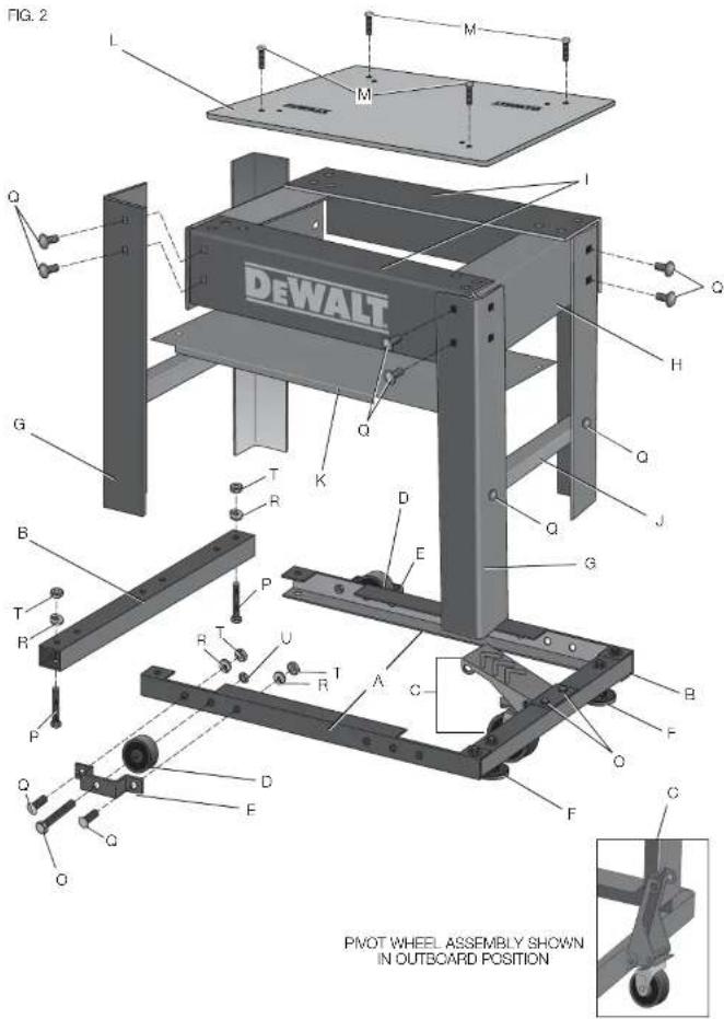 DEWALT DW7350 - HARDWARE INCLUDED - 2