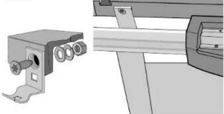 DEWALT DW7463 - ÉTAPE 10. Attacher le rall frontal avec les fixations au dessus de la table (Fig. 5). - 1
