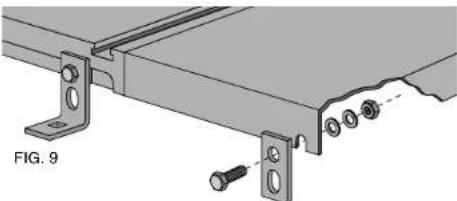 DEWALT DW7463 - STEP 15. Attach two rear support brackets (Fig. 9). (With other accessories in place, rear support bracket(s) are not needed. The rear rail will attach directly to the accessory). - 1