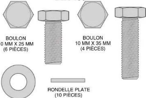 DEWALT DW7463 - Articles de quincaillerie inclus avec la table de sortie usage intensif DW7463 - 1