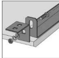 DEWALT DW7463 - PASO 14. Instale los soportes colgantes en la cuberta de la mesa de asrear (Fig. 8). - 5