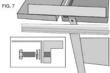 DEWALT DW7463 - ETAPE 12. Attacher les tables de supporte croite et gauche (Fig. 7).Vou aurez besoin de : - 1