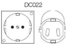 DEWALT DC022 - PER FORCE/CARICABATTERIA COLLEGATE A TERRA CON CORRENTE NOMINALE D 16A E INFERiore, DESTINATE ALL'USO SU UN CIRCUITO CON ALIMENTAZIONE NOMINALE D 230 V - 1