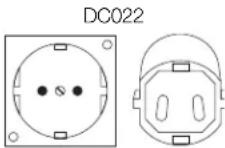 DEWALT DC022 - POUR DES LAMPES DE TRAVAIL/CHARGEURS RELIEES A LA TERRE ET BRANCHÉES AVEC UN CORDON DE 16 AMPÉRÉS OU MOINS DESTINÉES À ÉTRÉ UTILISÉS SUR UN CIRCUIT D'ALIMENTATION DE 230 V NOMINAL - 1