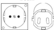 DEWALT DC022 - FÜR GEERDETTE, MIT NETZKABEL ANGESCHLOSSENE ARBEITSLAMPEN/LADEGERÄTE MIT EINER SPANNUNG VON HÖCHSTEN 16 A, DIE AN EINEM NETZSTROMkreIS MIT EINER NENNSPANNUNG VON 230 V VERWENDET WERDEN - 1