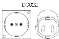 DEWALT DC022 - FOR GROUNDED, CORD-CONNECTED WORKLIGHT/CHARGERS RATED 16A AND LOWER AND INTENDED FOR USE ON A NOMINAL 230V SUPPLY CIRCUIT - 1
