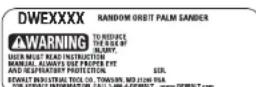 DEWALT DWE6420 - GARANTIE DE REMBOURSEMENT DE 90 JOURS - 1