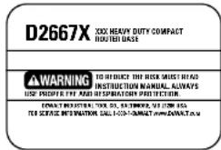 DEWALT D26670 - GARANTIE DE REMBOURSEMENT DE 90 JOURS - 2