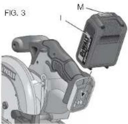 DEWALT DW733 - UNIDADES DE BATERÍA CON INDICADOR DE CARGA (FIG. 3A) - 1