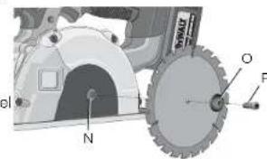DEWALT DW733 - Cambiar las hojas (Fig. 1, 4–6) - 1