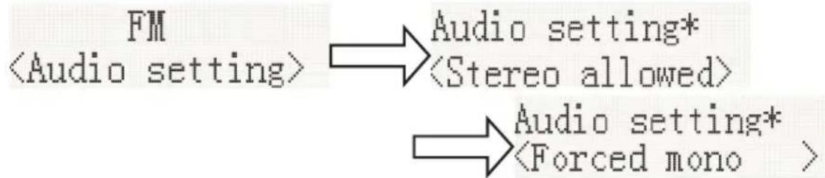 THOMSON MIC122DABBT - Audio setting - 2