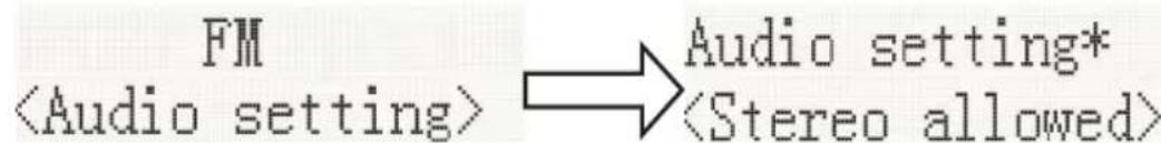 THOMSON MIC122DABBT - Audio setting - 1