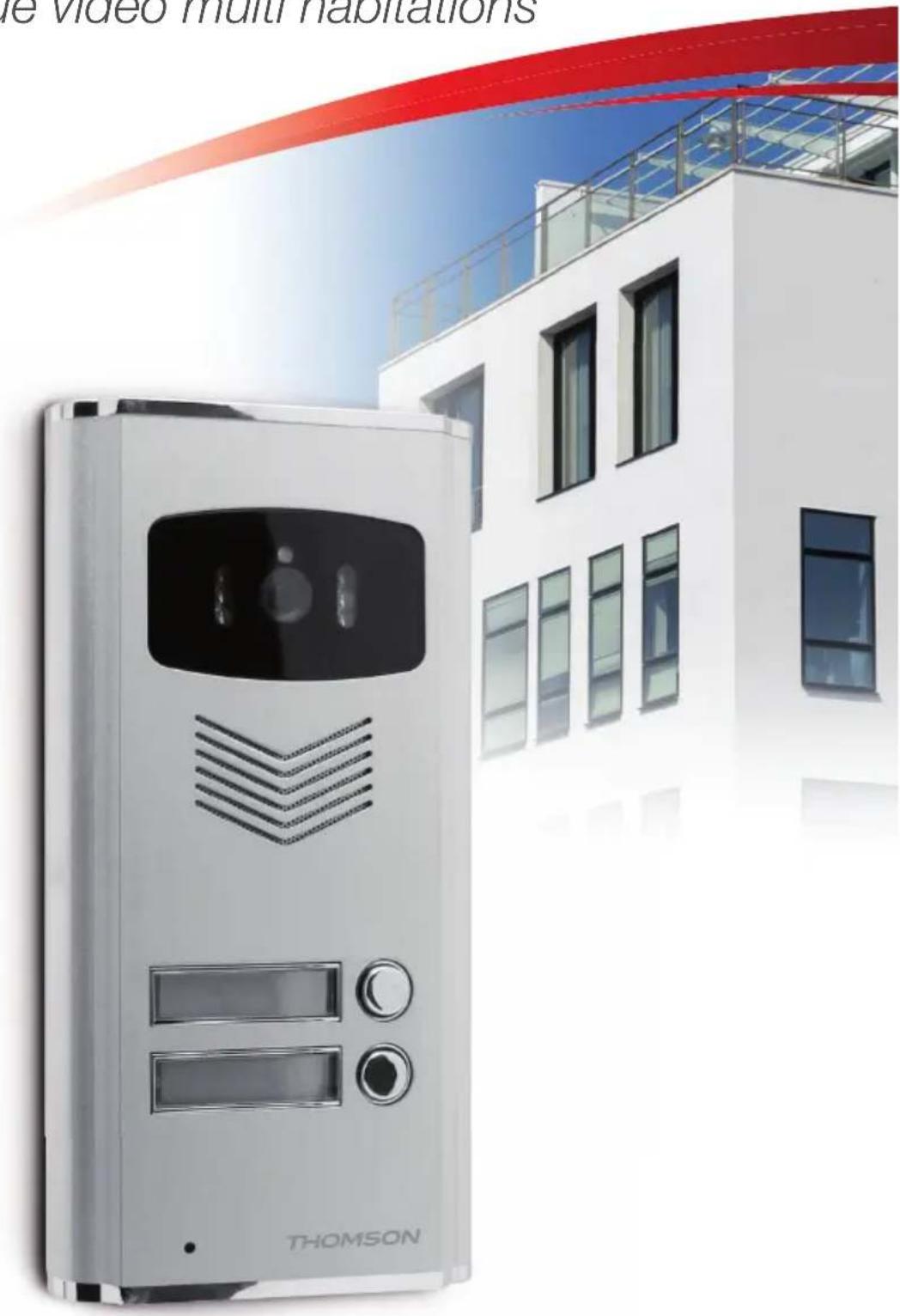 THOMSON 512283 - Fr Platine de rue vidéo multi habitations - 1
