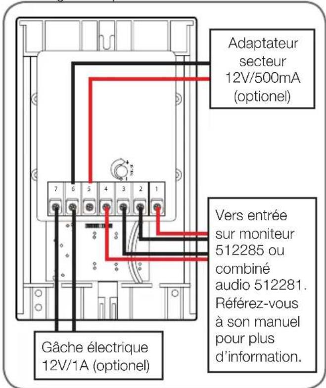 THOMSON 512283 - Entre la platine de rue et une gâche électrique (option) - 1