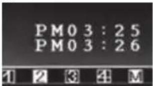 PM03:25 PM03:26 1 2 3 4 M
