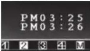 PM03:25 PM03:26 1 2 3 4 M