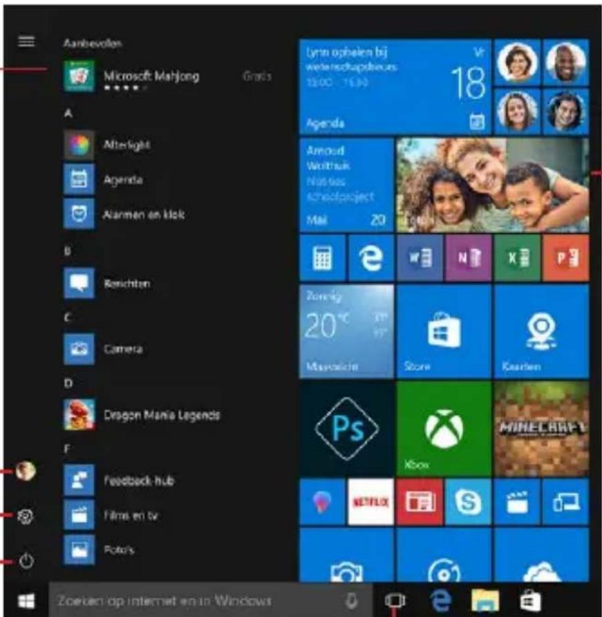 THOMSON NEO360X - Presentatie van het startmenu - 1