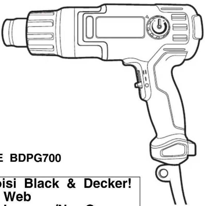 BLACK & DECKER BDPG700 - MANUEL D'INSTRUCTIONS - 1