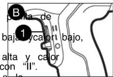 BLACK & DECKER BDPG700 - Operación de la herramenta CONMUTADOR - FIGURA B - 1