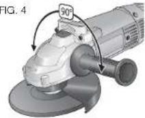 DEWALT DWE4519 - Positionnement du carter d'engrenages (fig. 4) - 2