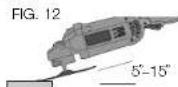 DEWALT DWE4519 - UTILIZACION DE RESPALDO DE GOMA (FIG. 12) - 1