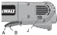 DEWALT D28110 - BOUTON DE VERROUILLAGE (D28402) - 2