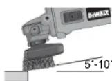 DEWALT D28110 - Montaje y uso de los discos de corte (Tipo 1) - 1