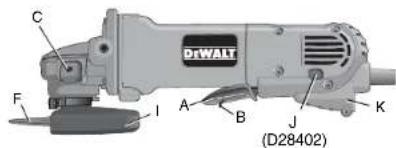 DEWALT D28110 - Causes de l'effet de rebond et prévention de l'opérateur - 1