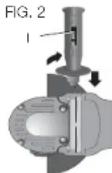 DEWALT D28140 - Conexión del mango lateral (Fig. 2) - 1