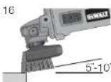 DEWALT D28140 - USING WIRE CUP BRUSHES AND WIRE WHEELS (FIG. 16, 17) - 1