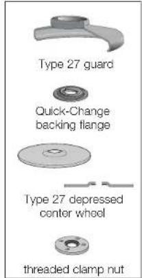 DEWALT D28131 - 4-1/2" (114.3 mm) and 5" (127 mm) Grinding Wheels - 1