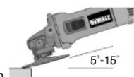 DEWALT D28110K - Utilisation des PATINS de poncage et d'appui - 1