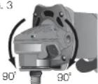 DEWALT D28112 - Como girar la caja de engranajes (Fig. 3) - 1
