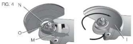 DEWALT D28112 - MOUNTING AND REMOVING GUARD (FIG. 4, 5) - 1