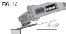 DEWALT D28402N - UTILISATION DES PATINS DE PONÇAGE ET D'APPUI (FIG. 16) - 1