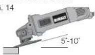 DEWALT D28402N - ACABADO DE SUPERFICIES CON DISCOS PARA LIJAR (FIG. 14) FIG. 14 - 1