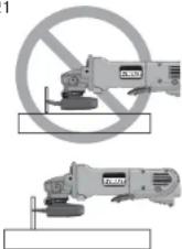 DEWALT D28402N - UTILISATION DES MEULES DE COUPE (FIG. 21) - 1