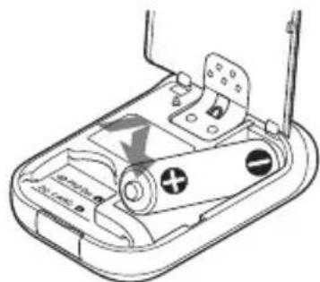 SONY GPSCS3KA - Observe the ⊕/⊖ marks on the battery compartment, and insert the battery with the correct polarity. - 1
