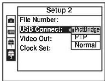 SONY CSSFEB - Set the USB mode on the camera to PictBridge. - 2
