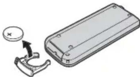 SONY CSSFEB - Take out the button type lithium battery from the holder. - 1