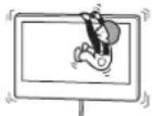 SONY SUWL700 - Do not lean on or hang from the Display. - 1