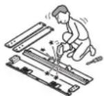 SONY SUWL700 - Do not disassemble or make alterations to the parts of the Wall-Mount Bracket. - 1