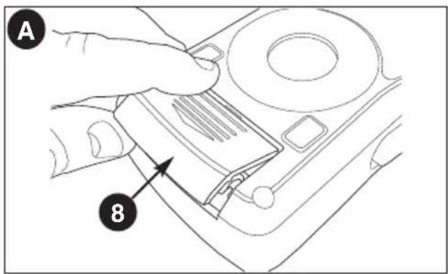 BLACK & DECKER BDL170 - Installing the Batteries - figure A - 1