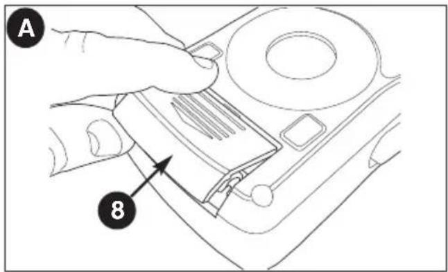 BLACK & DECKER BDL170 - Insertion des piles - figure a - 1