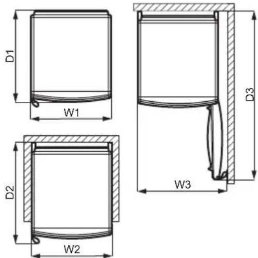 ZANUSSI ZUAN19FW - DIMENSIONS - 2