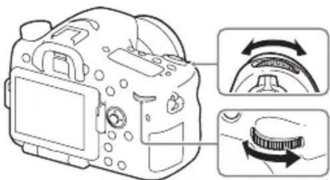 SONY ILCA77M2M - Benutzung des vorderen/hinteren Drehrads - 1
