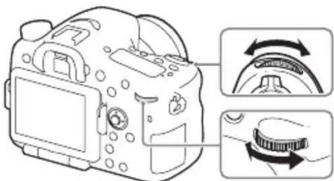 SONY ILCA77M2M - Sādan bruges den forreste vælger/bagerste vælger - 1